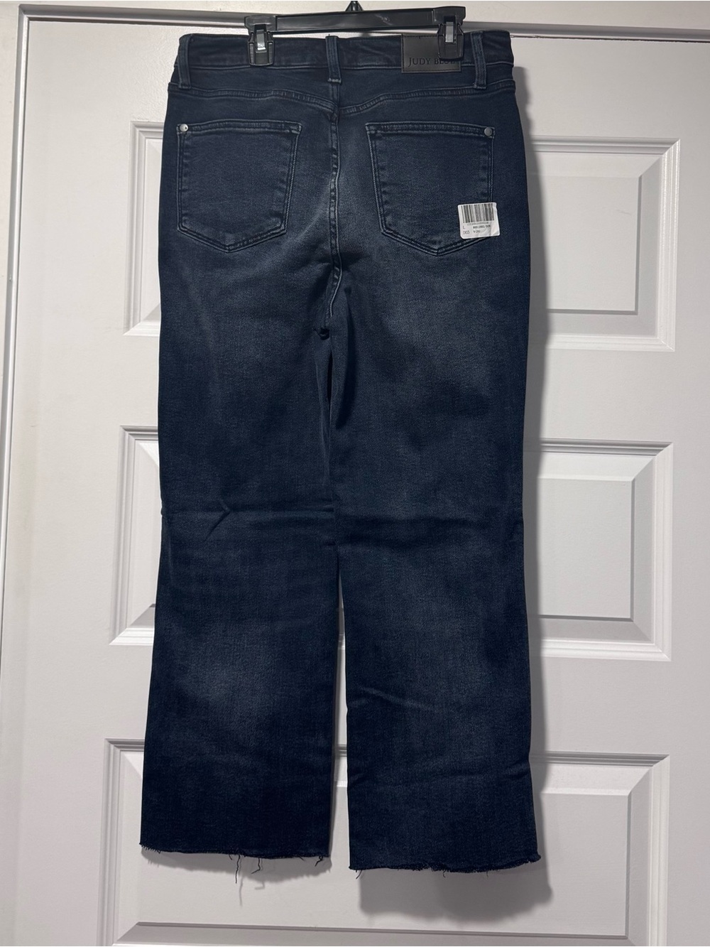 Judy Blue Dark Blue High-Rise Button-Fly Wide Leg Jeans - Picture 6 of 14